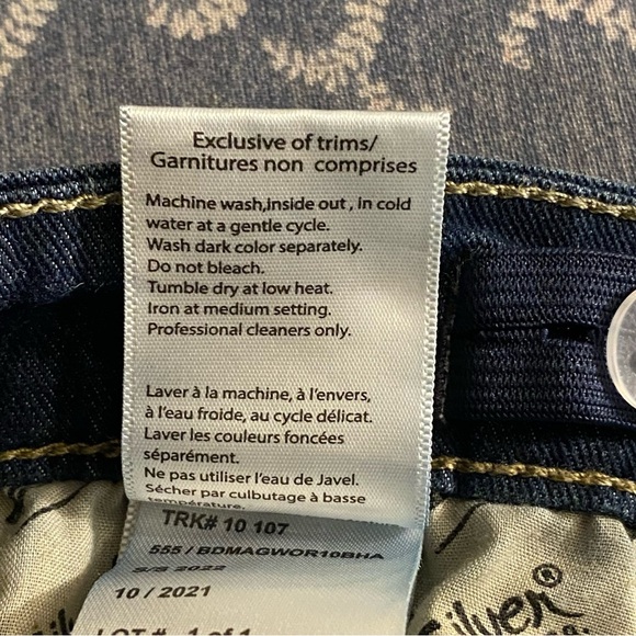 Silver Jeans Boys “Nathan 1216” Style Size 14 Stretch Adjustable Waist - Picture 11 of 11